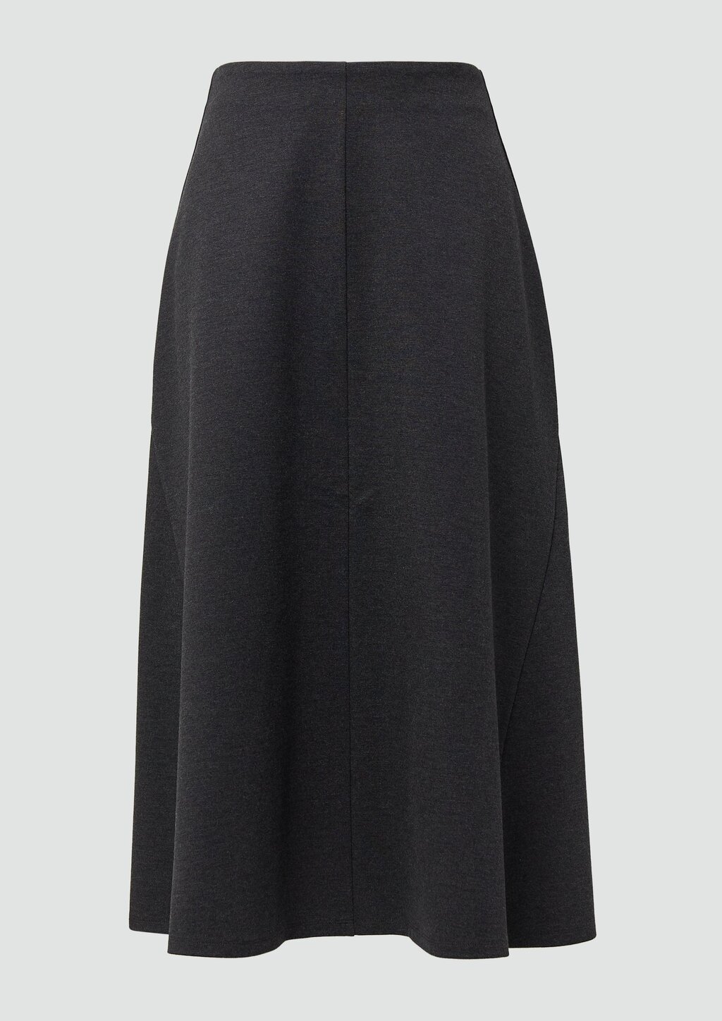 Ausgestellter Midi-Rock aus Interlockjersey