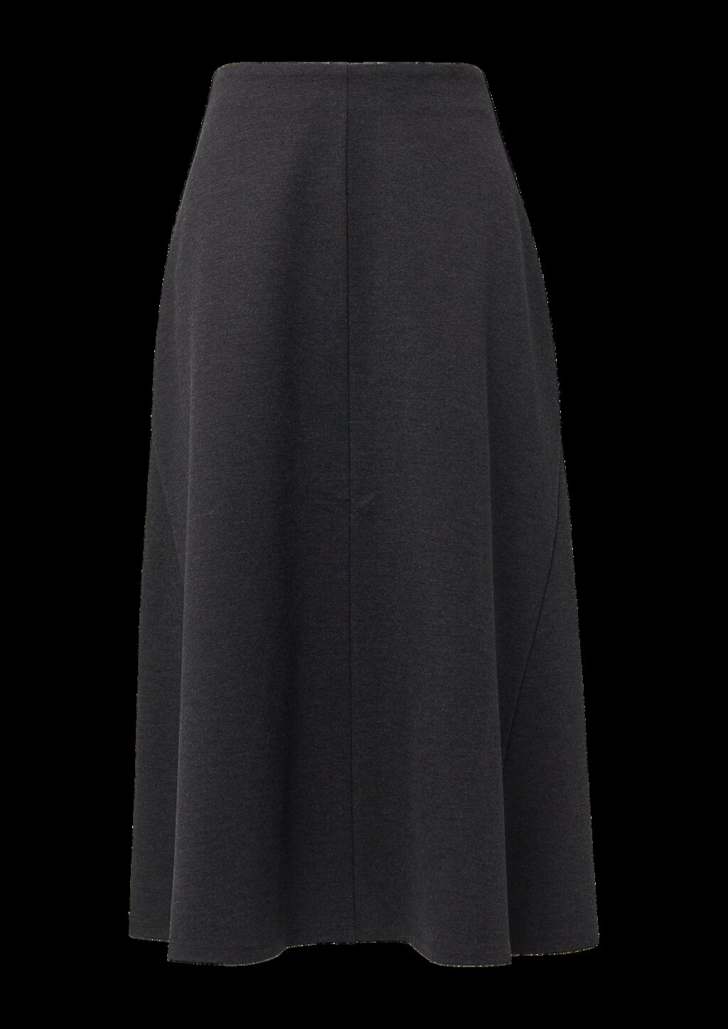 Ausgestellter Midi-Rock aus Interlockjersey