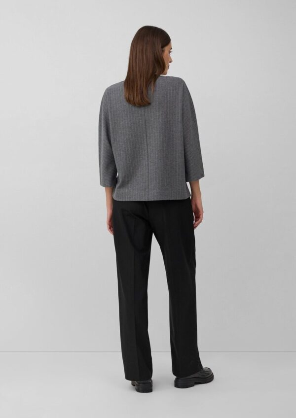 Relaxed-Fit-Shirt mit Nadelstreifen und Fledermausärmeln