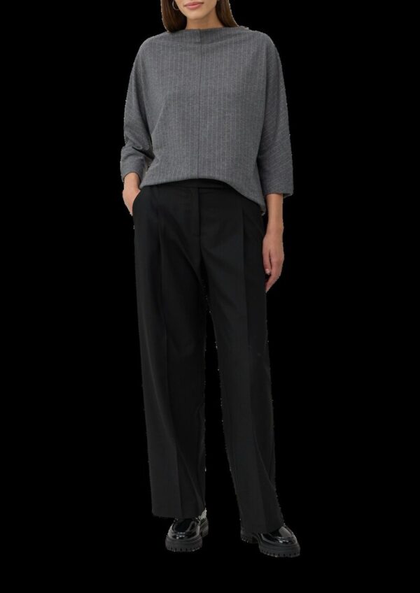 Relaxed-Fit-Shirt mit Nadelstreifen und Fledermausärmeln