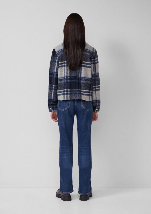 Leichte Wollmix-Jacke mit aufgesetzten Taschen