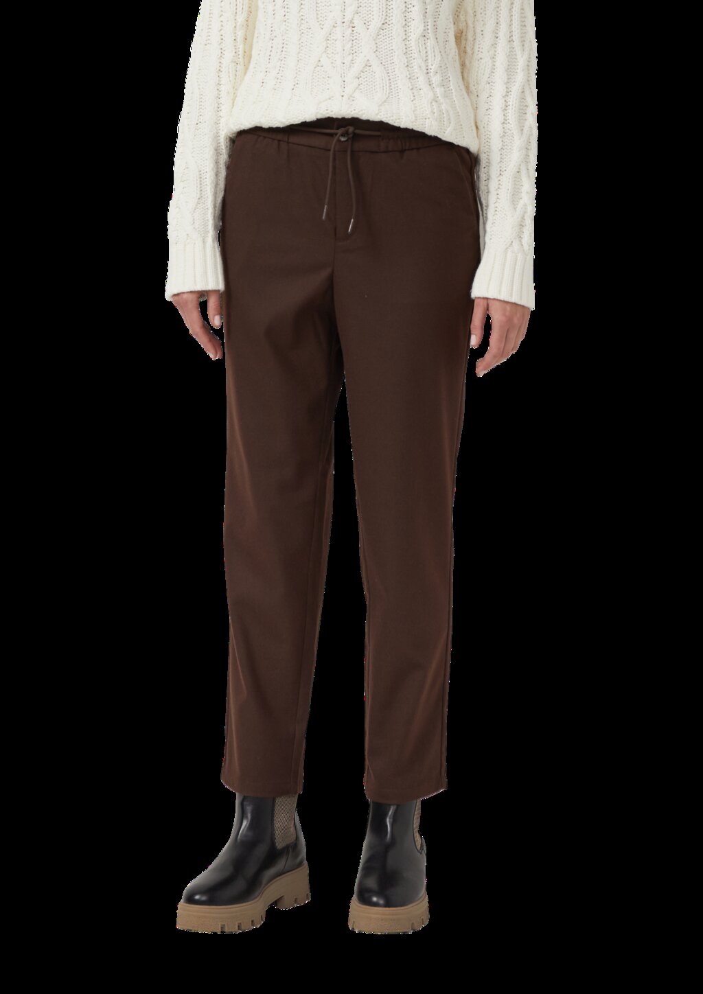 7/8-Flanell-Hose mit Elastikbund