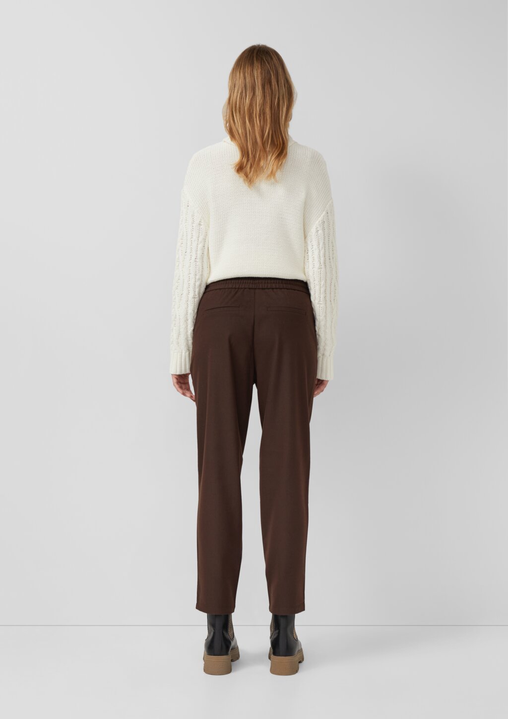 7/8-Flanell-Hose mit Elastikbund