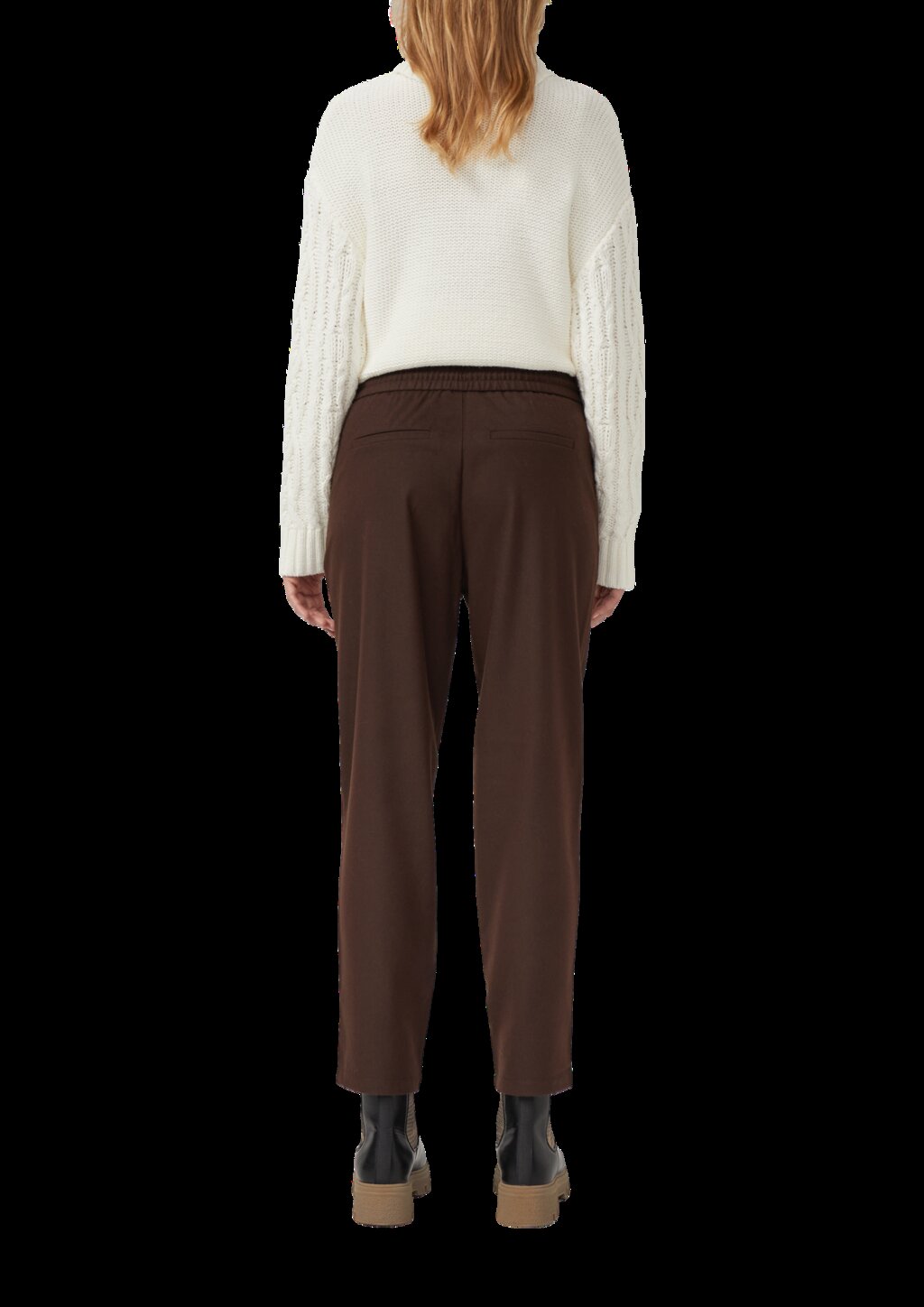 7/8-Flanell-Hose mit Elastikbund