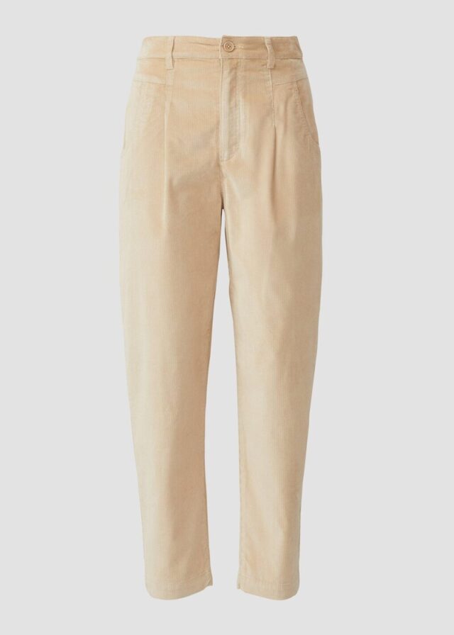 Barrel Leg Feincordhose im Relaxed Fit