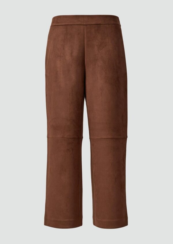 Culotte in Veloursleder-Optik