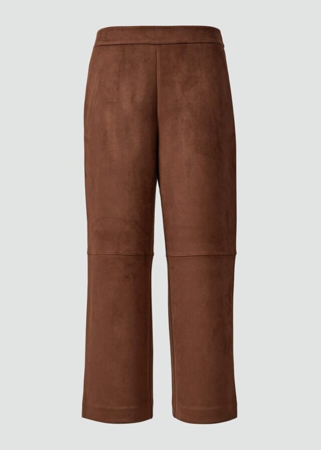 Culotte in Veloursleder-Optik