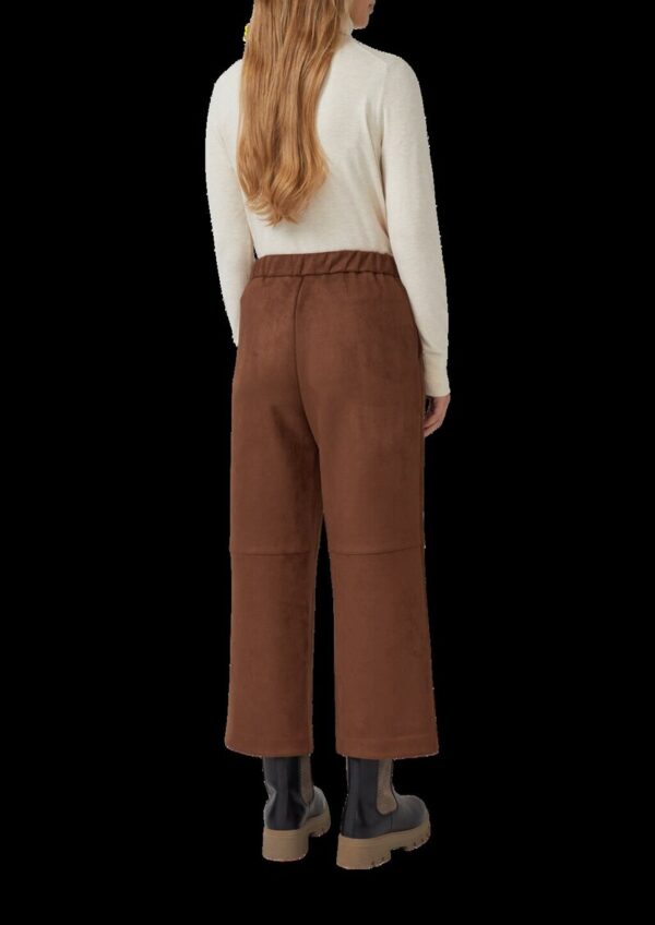 Culotte in Veloursleder-Optik