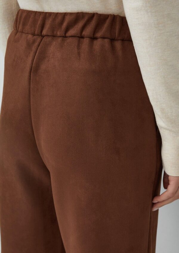 Culotte in Veloursleder-Optik