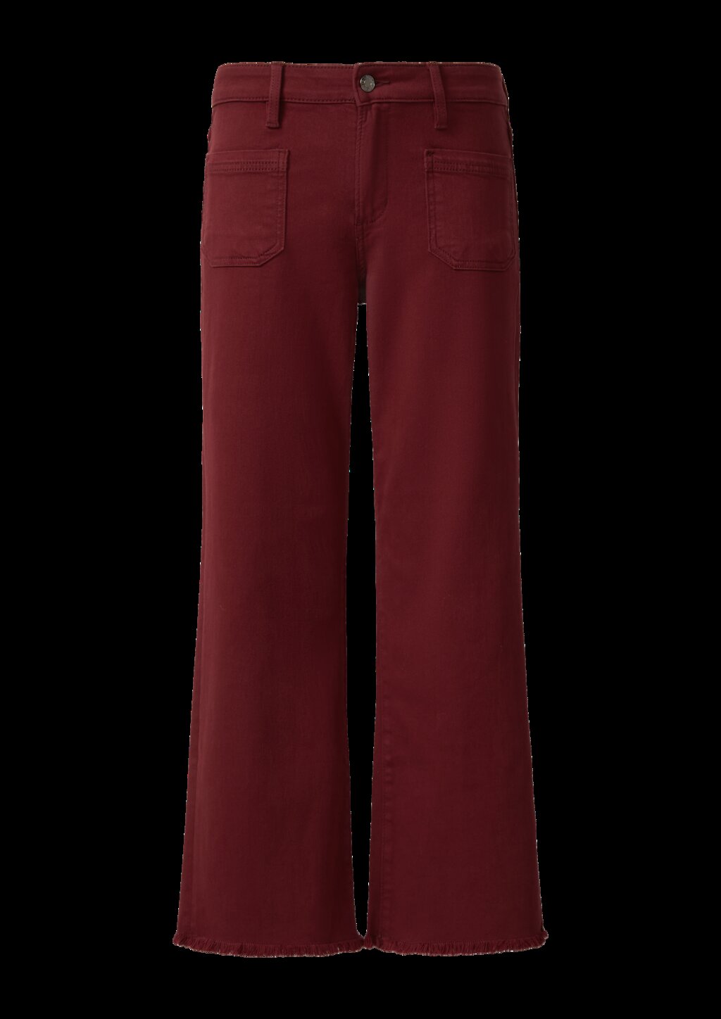 Cropped Jeans / Slim Fit / Mid Rise / Flared Leg / offener Saum