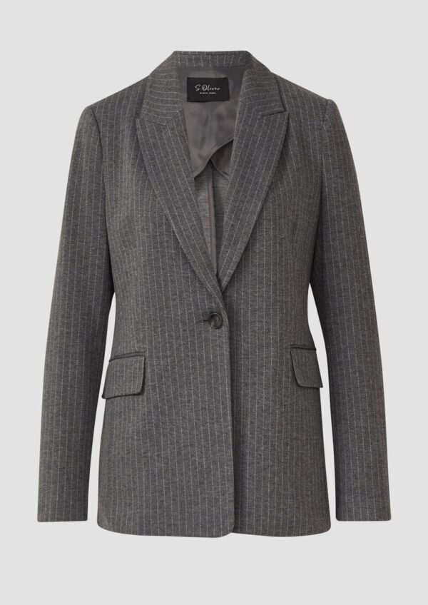 Antaillierter Blazer mit Nadelstreifen