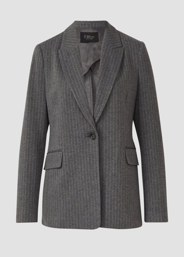 Antaillierter Blazer mit Nadelstreifen