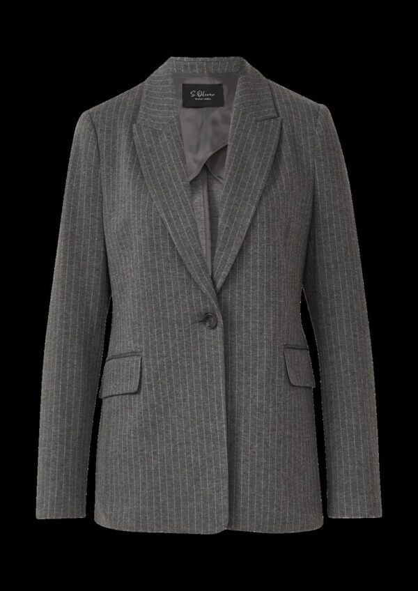 Antaillierter Blazer mit Nadelstreifen