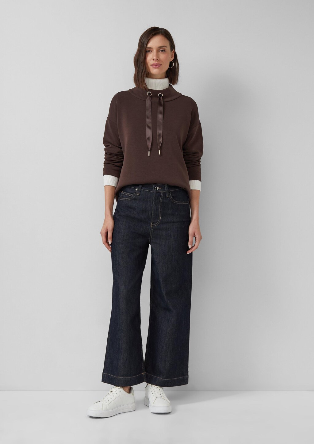 Sportiver Hoodie aus Scuba im Relaxed Fit