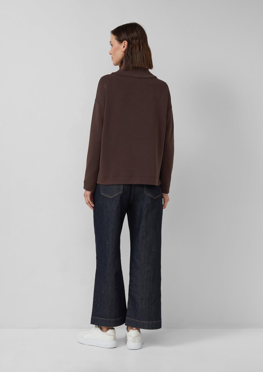 Sportiver Hoodie aus Scuba im Relaxed Fit