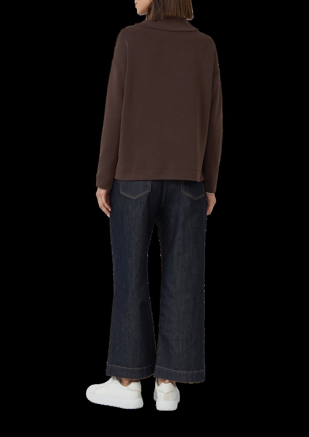 Sportiver Hoodie aus Scuba im Relaxed Fit