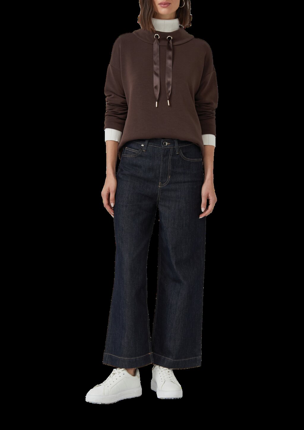 Sportiver Hoodie aus Scuba im Relaxed Fit