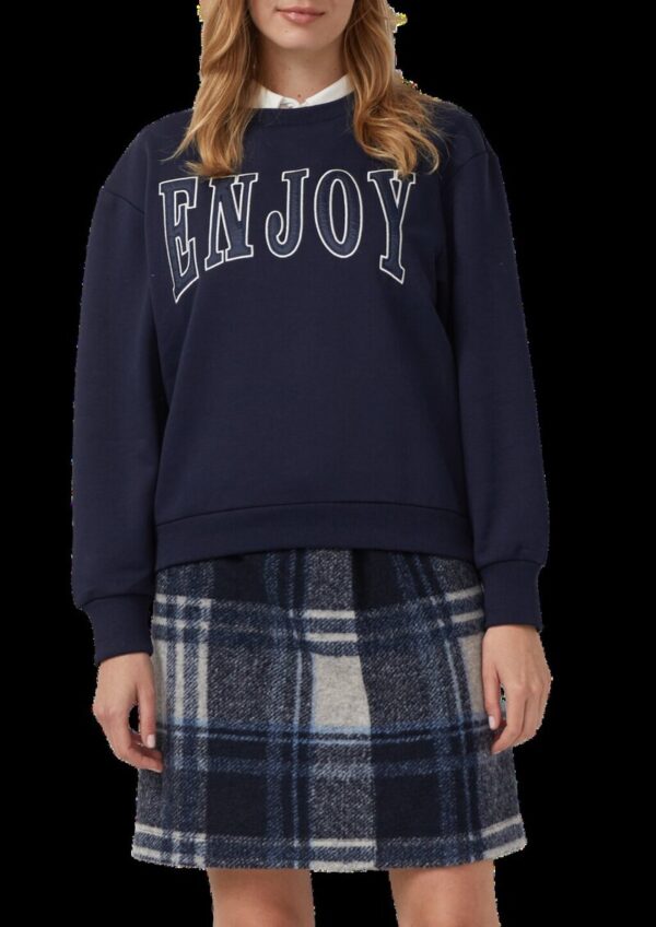 Verkürztes Sweatshirt mit Wording