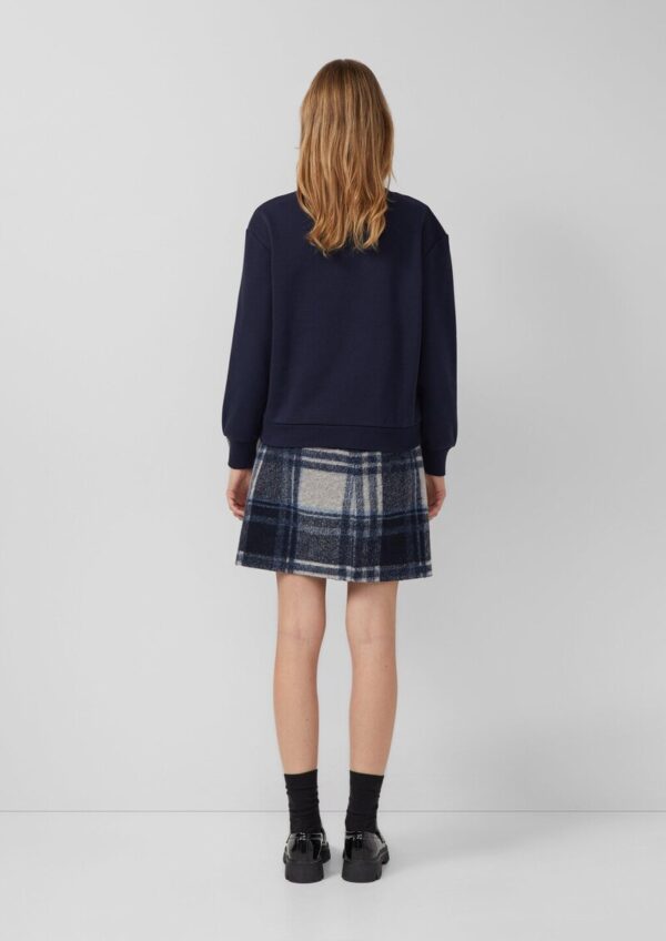 Verkürztes Sweatshirt mit Wording