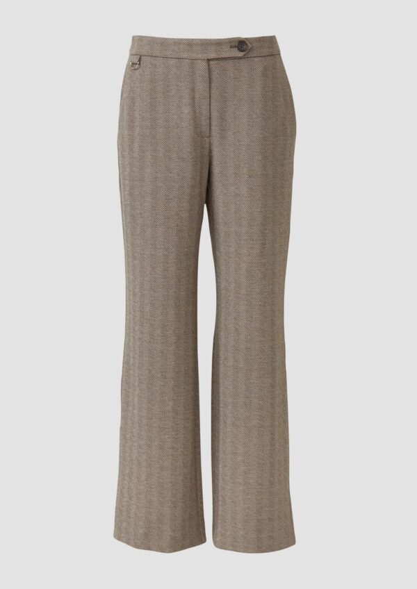 Stoffhose aus Interlock-Jersey mit Extra High Rise