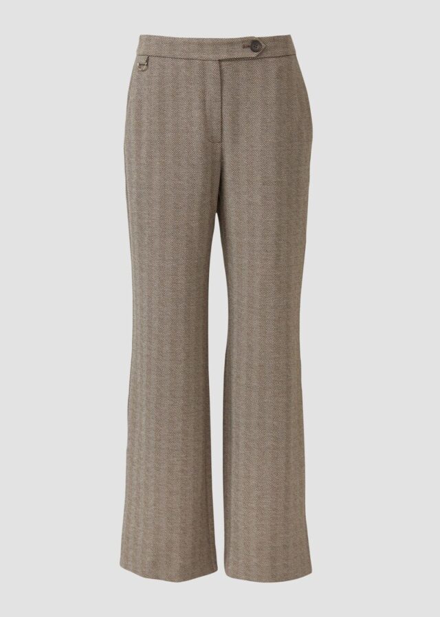 Stoffhose aus Interlock-Jersey mit Extra High Rise