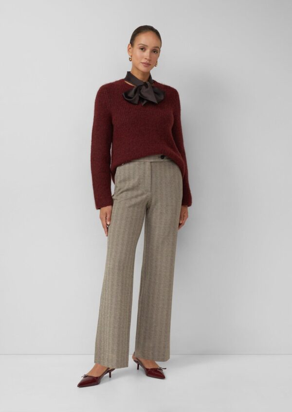 Stoffhose aus Interlock-Jersey mit Extra High Rise