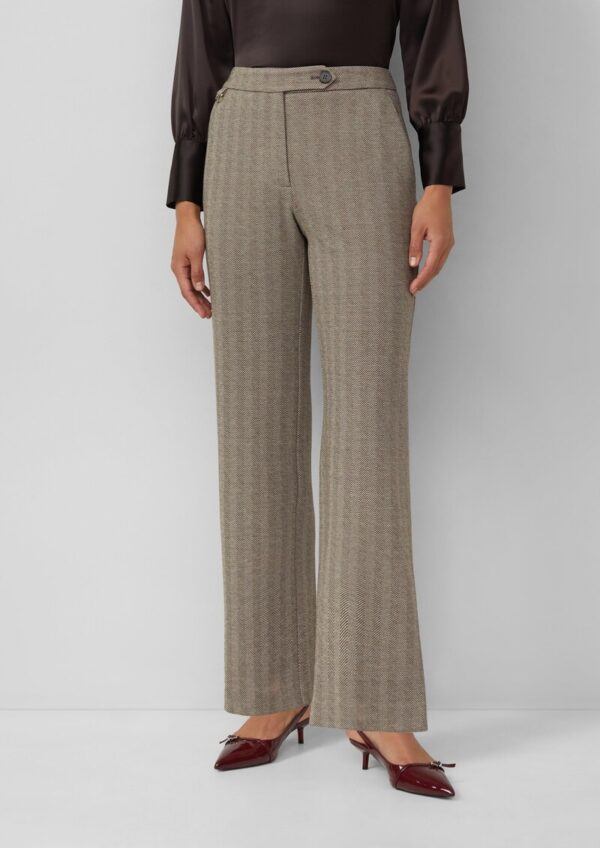 Stoffhose aus Interlock-Jersey mit Extra High Rise