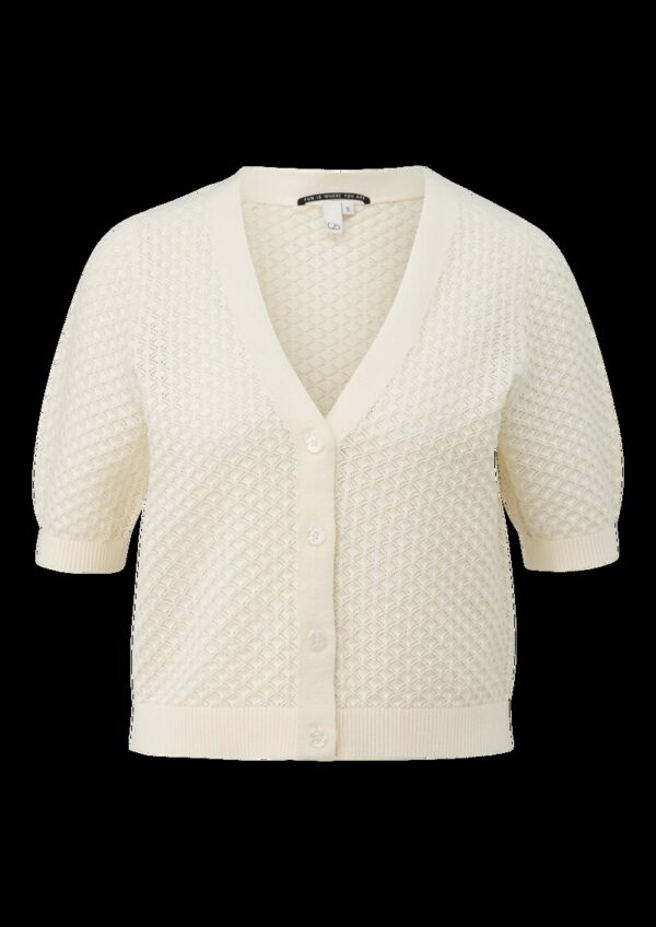 Strickjacke mit Ajourmuster