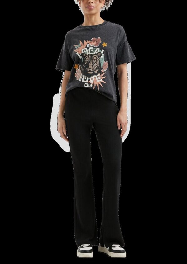 Hose aus Interlockjersey mit ausgestelltem Bein