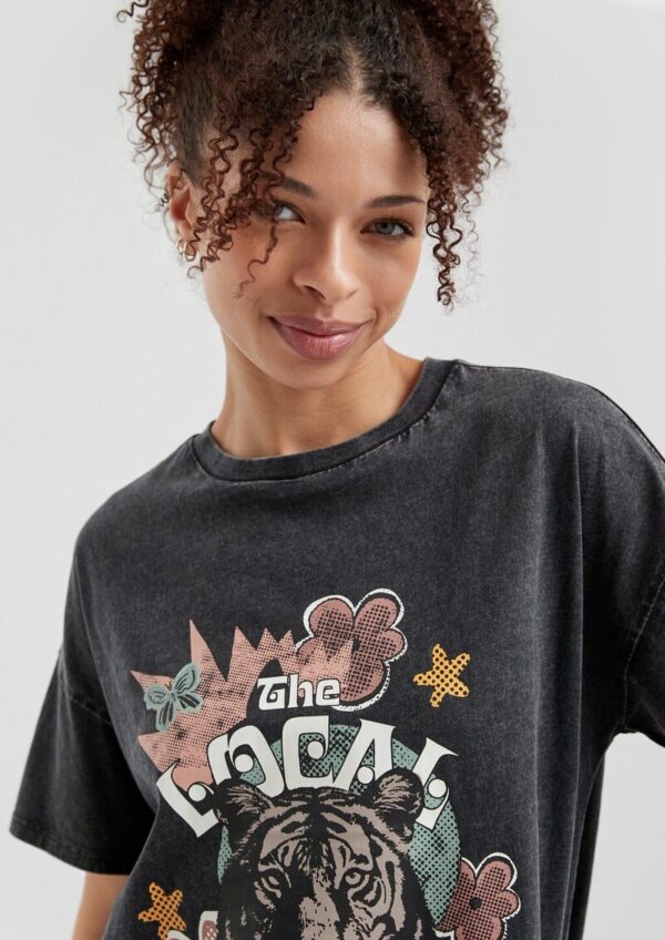 Gewaschenes T-Shirt im Oversized Fit