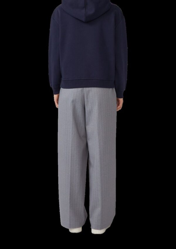 Angeraute Sweatshirtjacke mit Stickerei