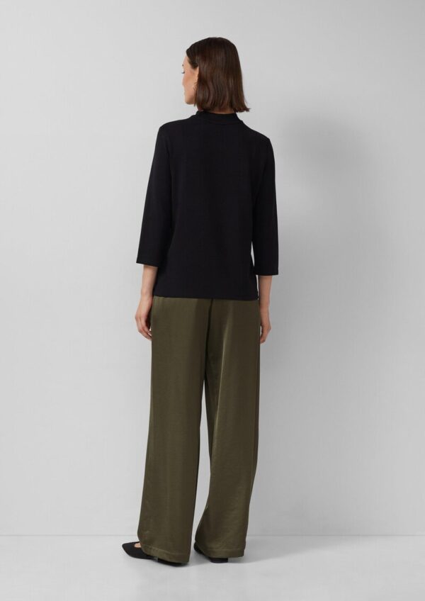 Relaxed-Fit-Shirt aus Viskosemix mit Pailletten-Applikation