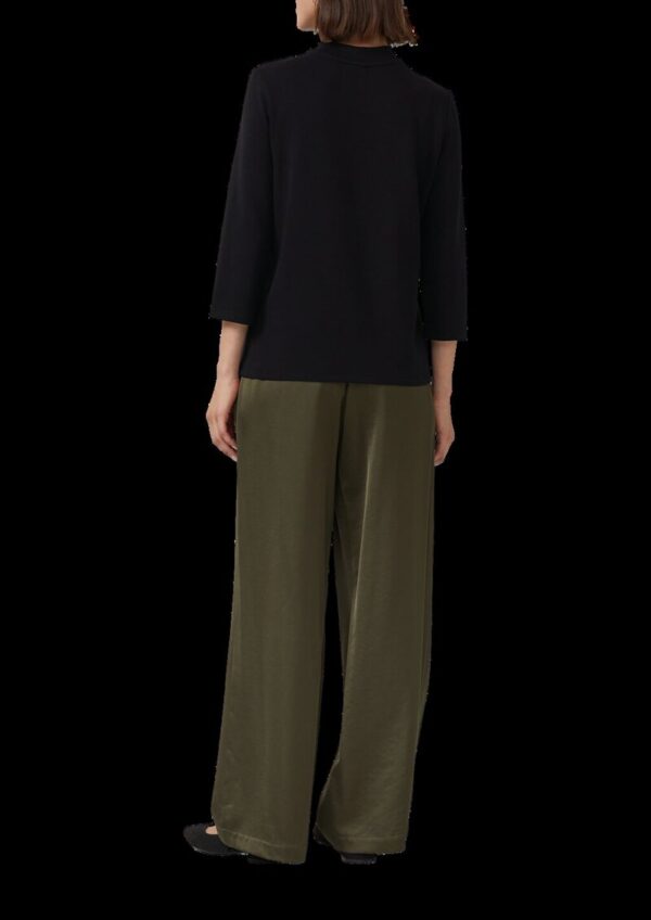 Relaxed-Fit-Shirt aus Viskosemix mit Pailletten-Applikation