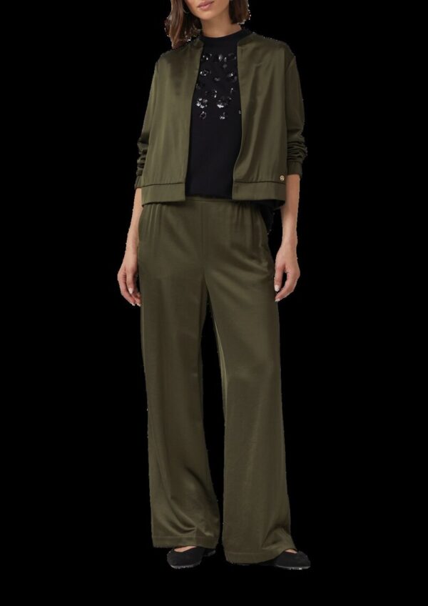 Relaxed-Fit-Shirt aus Viskosemix mit Pailletten-Applikation