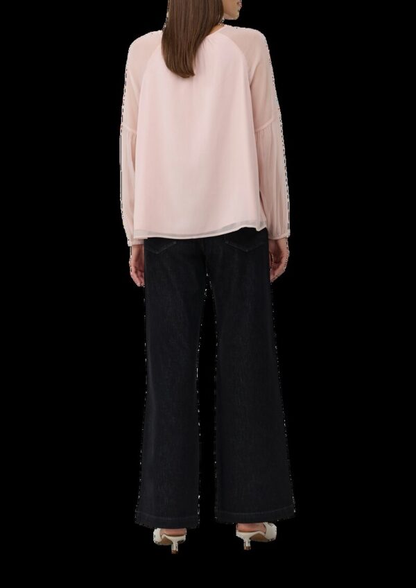 Leichte Chiffon-Bluse mit Schmuck-Applikation