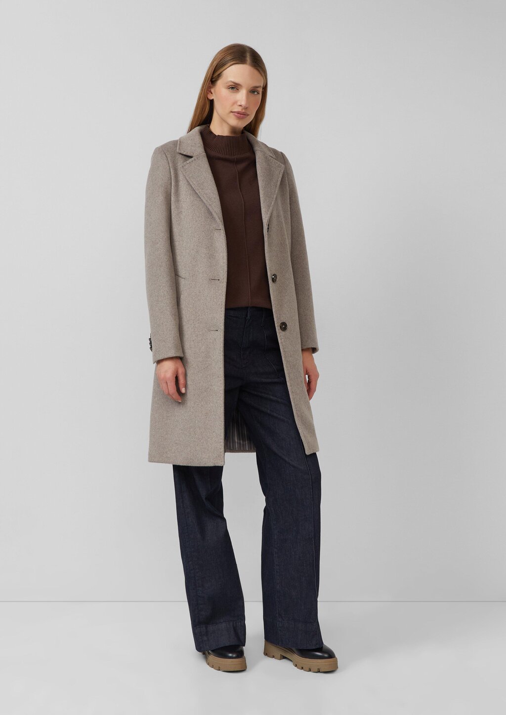 Ärmelloses Sweatshirt mit geripptem Stehkragen