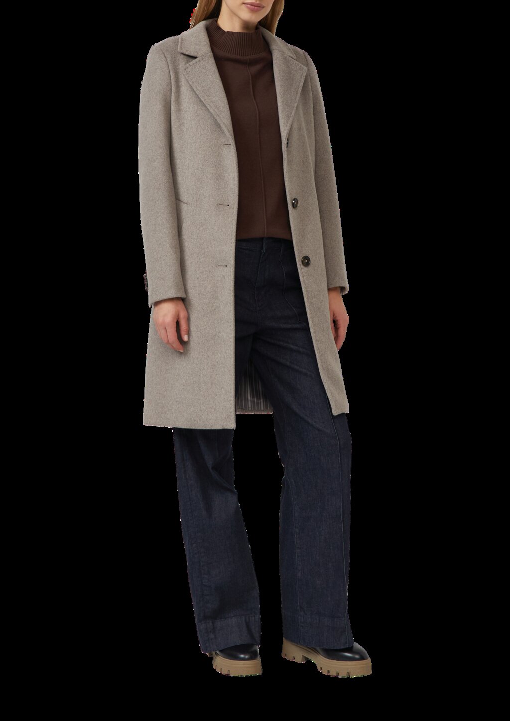 Ärmelloses Sweatshirt mit geripptem Stehkragen