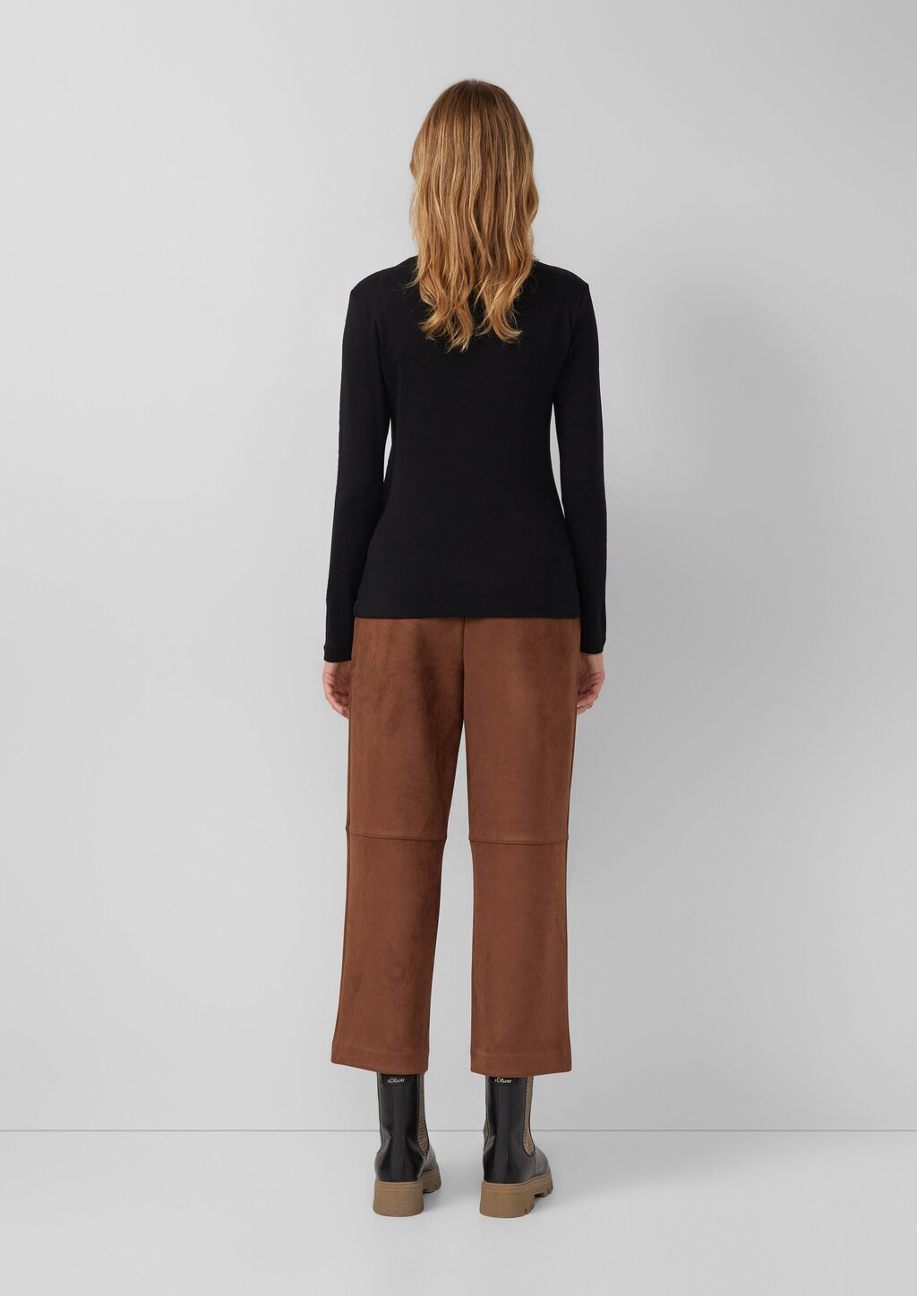 Longsleeve im Slim Fit mit Rollkragen