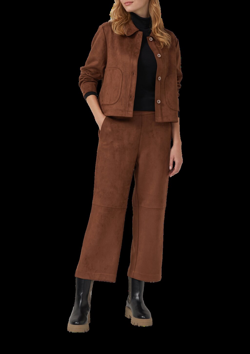 Longsleeve im Slim Fit mit Rollkragen