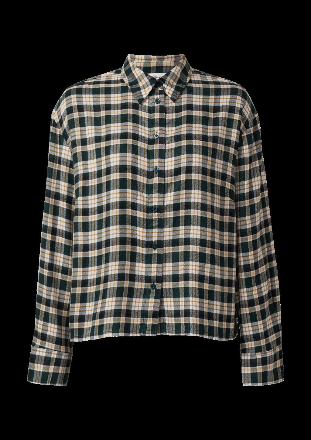 Hemdbluse im Relaxed Fit mit Raffung am Rücken