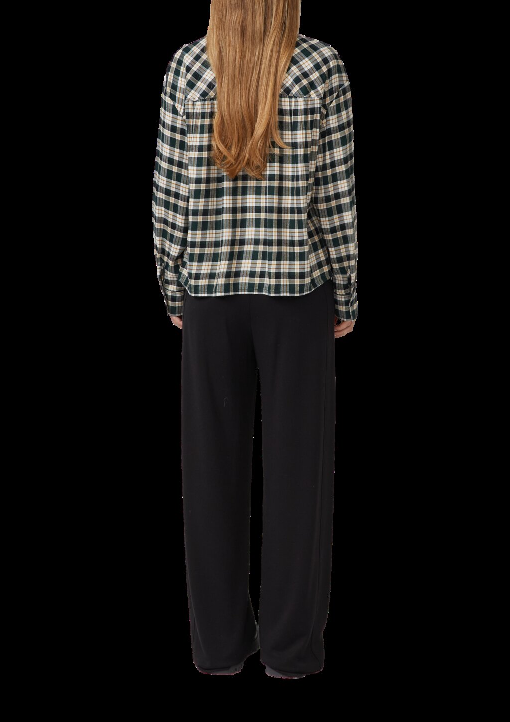 Hemdbluse im Relaxed Fit mit Raffung am Rücken