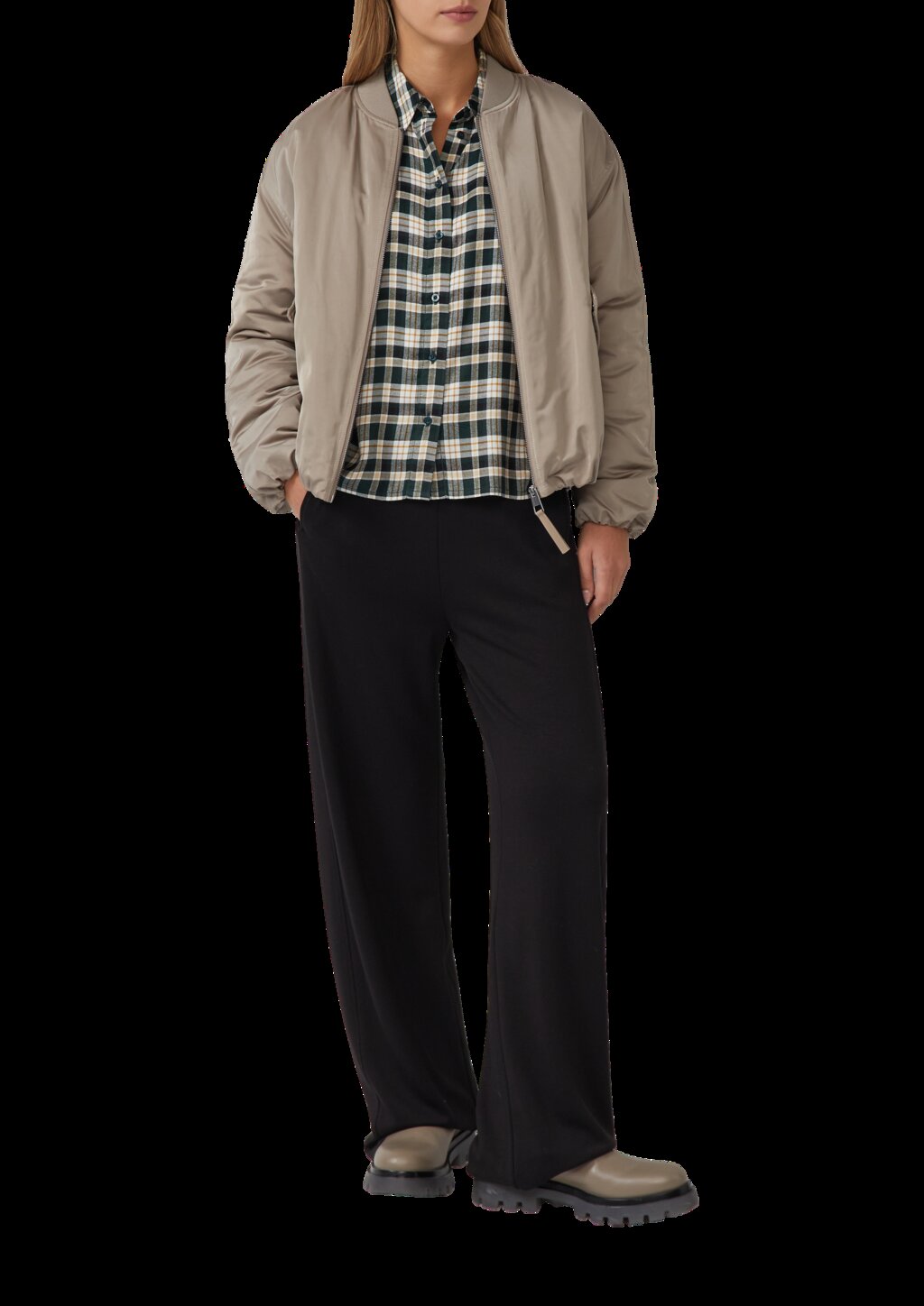 Hemdbluse im Relaxed Fit mit Raffung am Rücken