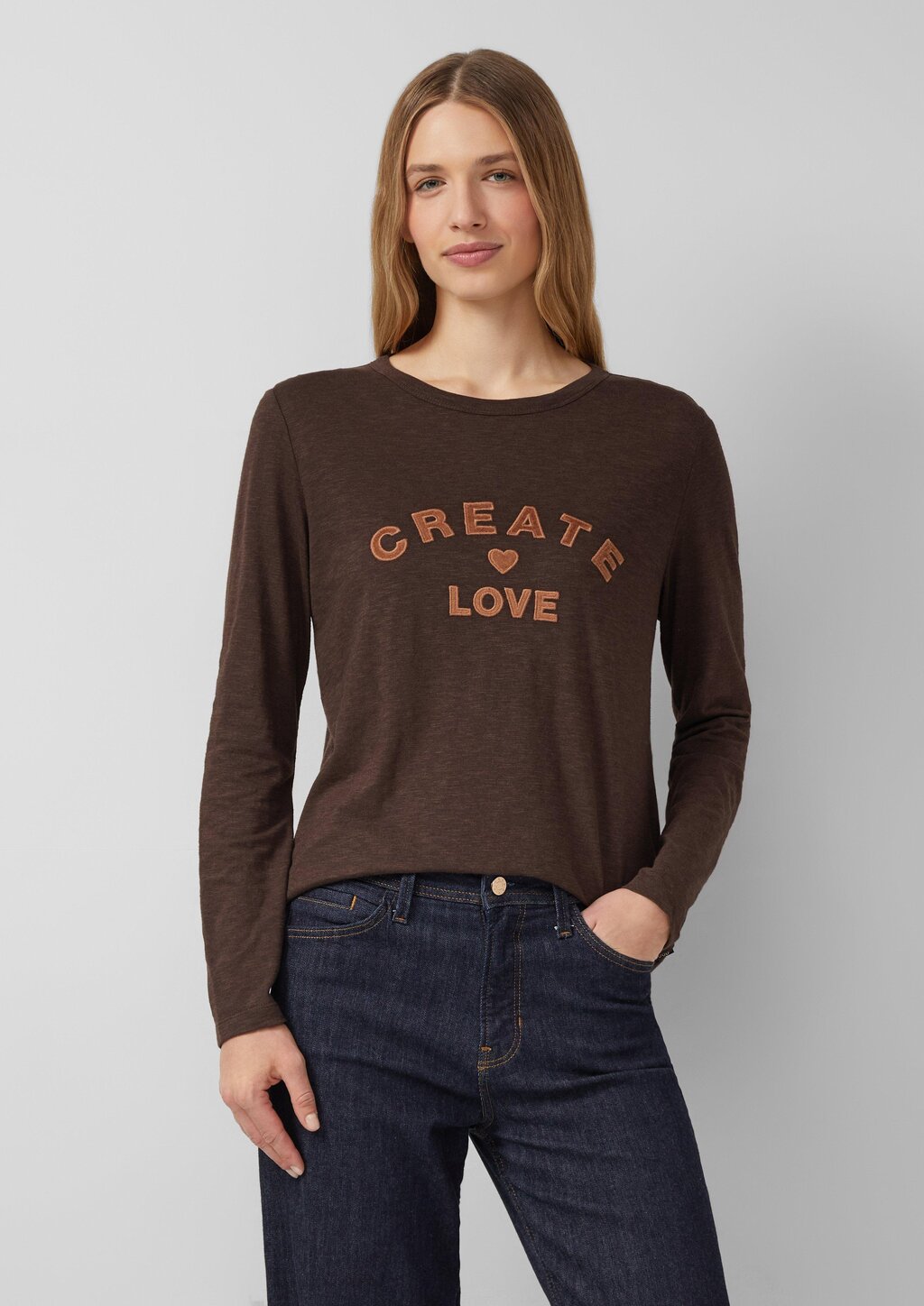 Longsleeve mit appliziertem Artwork