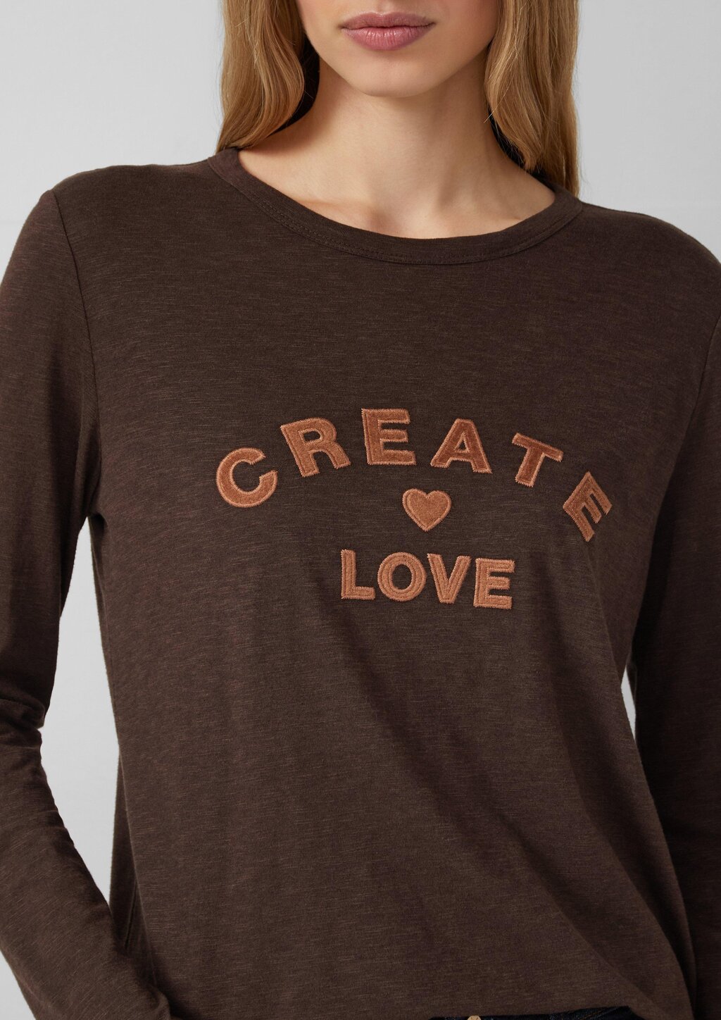 Longsleeve mit appliziertem Artwork