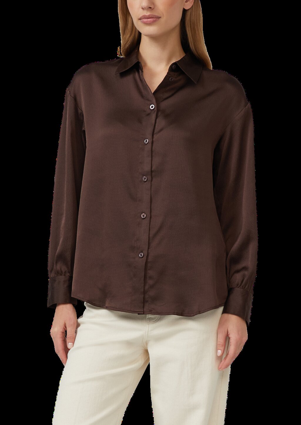 Bluse aus strukturierter Ware im Relaxed Fit