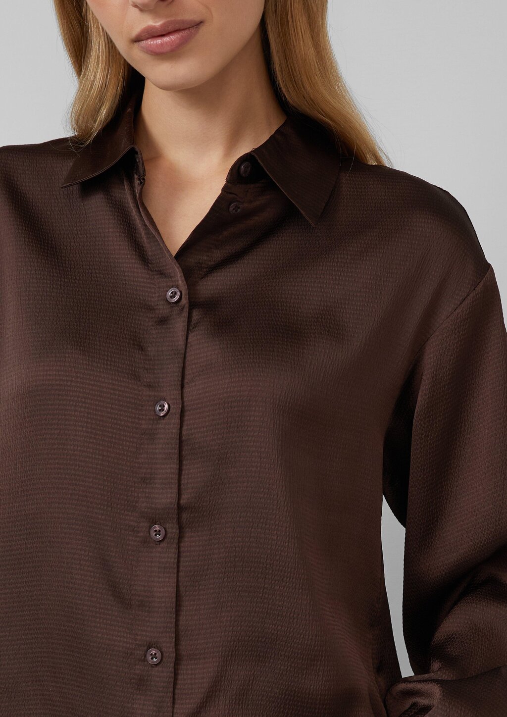 Bluse aus strukturierter Ware im Relaxed Fit