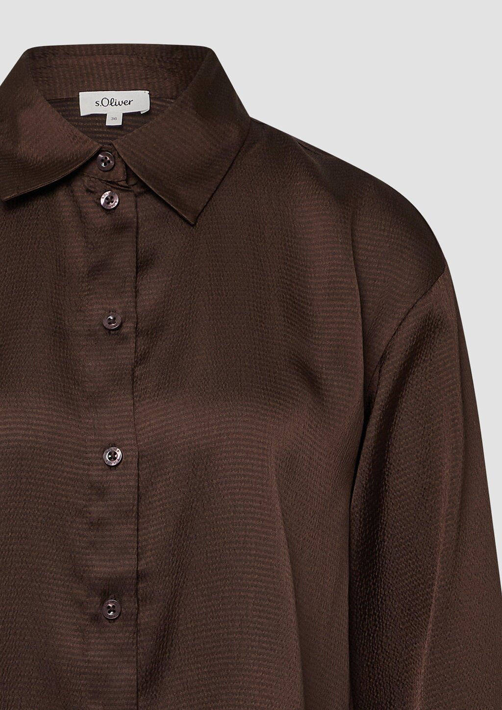 Bluse aus strukturierter Ware im Relaxed Fit