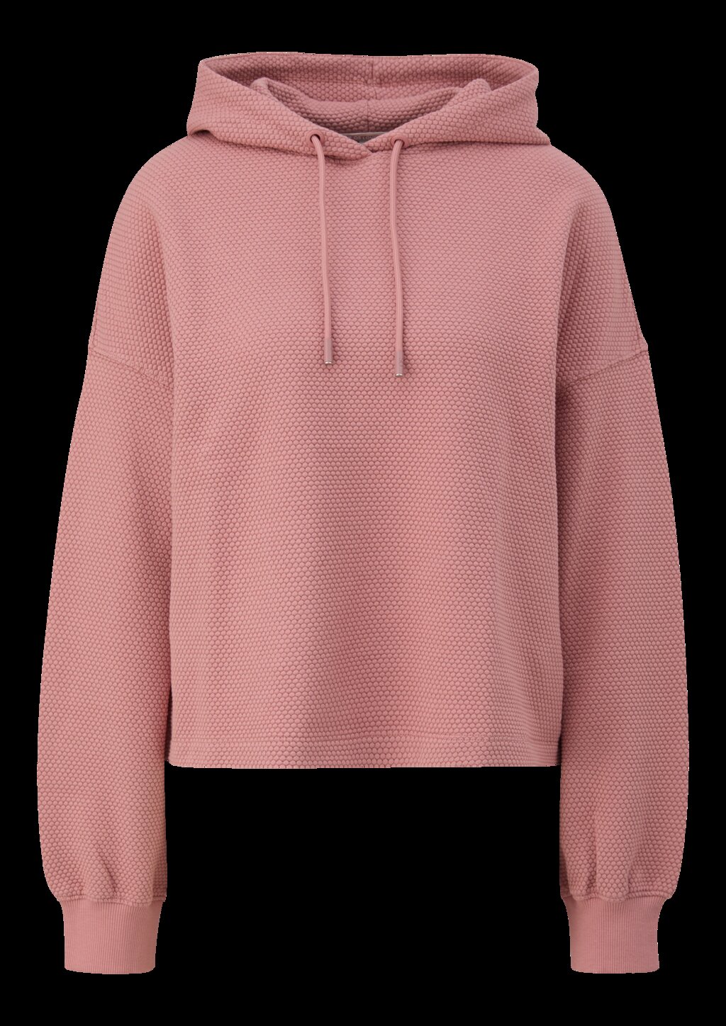 Sweatshirt mit Strukturmuster und Kapuze