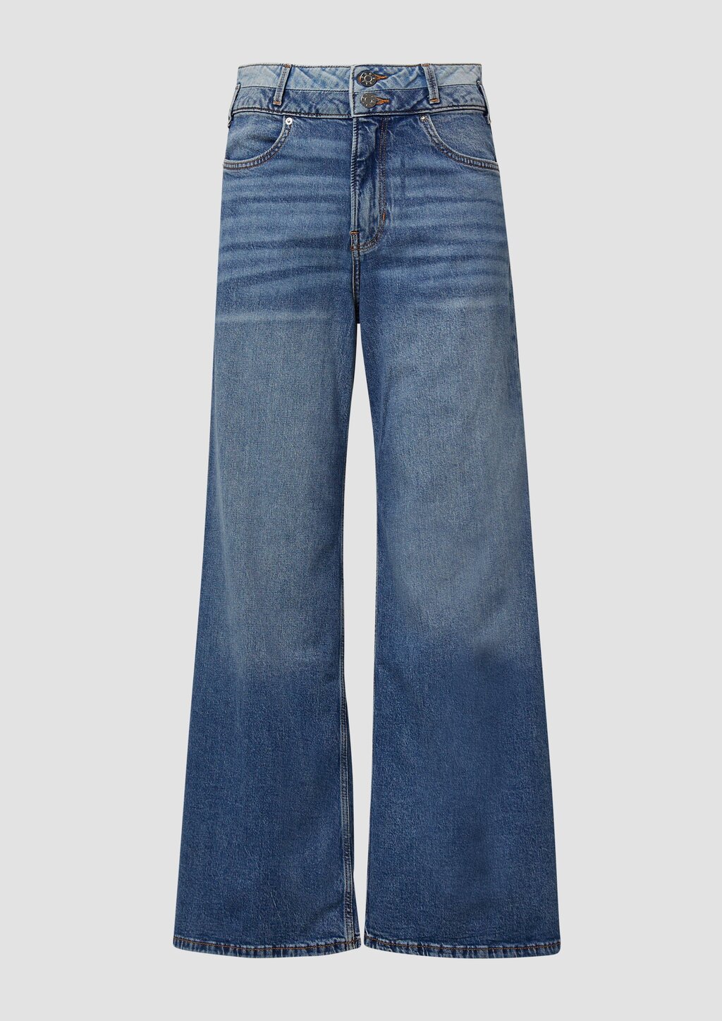 Jeans Suri / Regular Fit / High Rise / Wide Leg / Doppelter Taillenbund