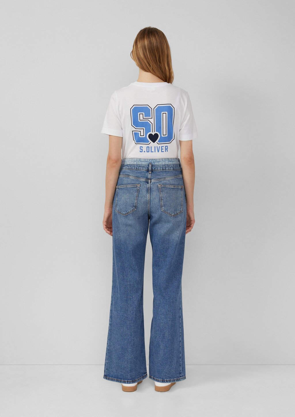 Jeans Suri / Regular Fit / High Rise / Wide Leg / Doppelter Taillenbund